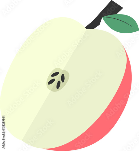 Simple apple fruit illustration