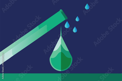 rain droplets sliding down green glass bottle 