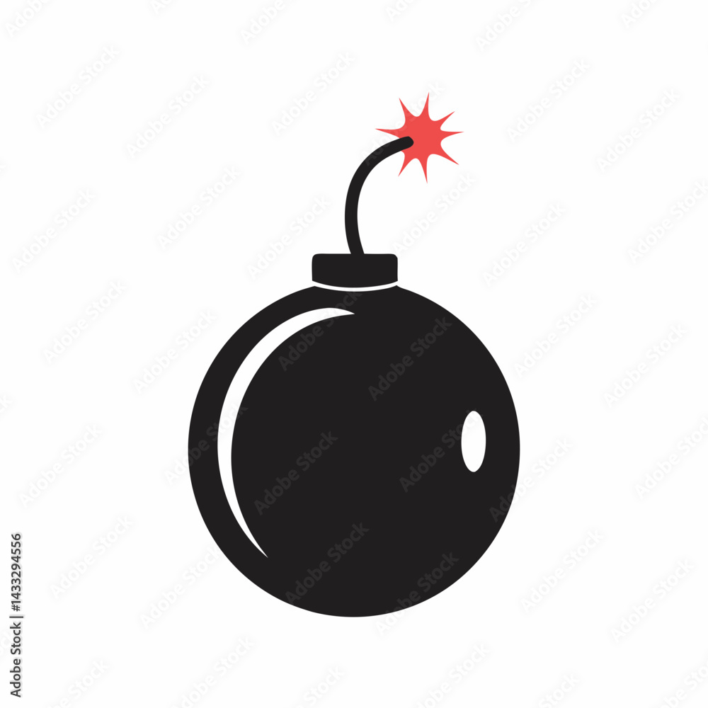 Cartoon Bomb vector Graphic Illustration. Cartoon Bomb vector Graphic Illustration.