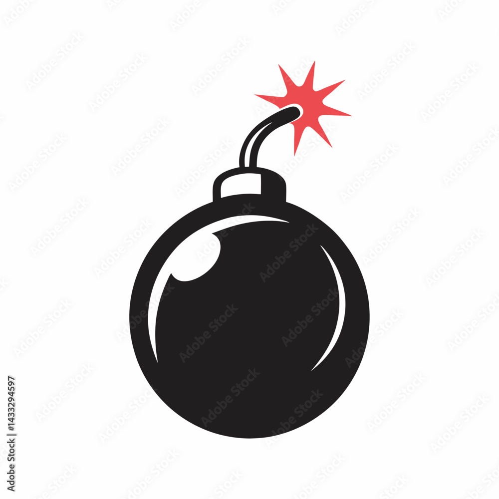 Cartoon Bomb vector Graphic Illustration. Cartoon Bomb vector Graphic Illustration.