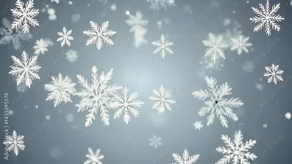 Looping Snowfall Particle Overlay for Winter and Holiday Projects Looping Snowfall Particle Overlay for Winter and Holiday Projects