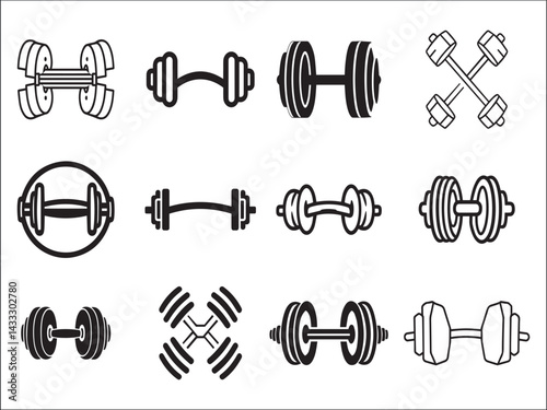 set of dumbbell