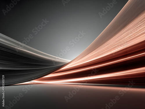 Abstract digital patterns with soft flowing curves, minimalist style.

