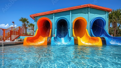 Triple Thrills Waterpark Slides: Summer Fun in the Sun!