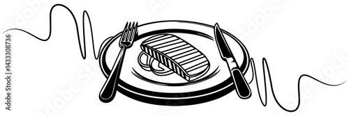 cutlery set for a food day