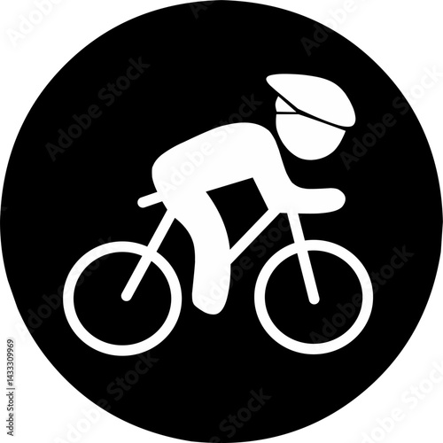 Man on sport bicycle icon, The man ride bicycle icon, bicycle icon, Bike. Bicycle vector icon.
