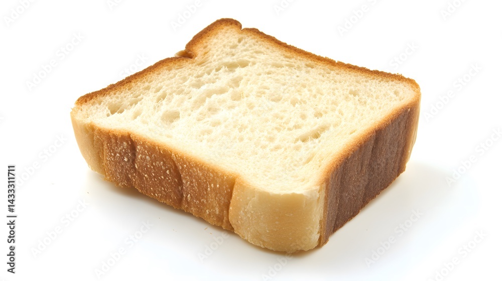 Slice of white bread with isolated. Slice of white bread with isolated.