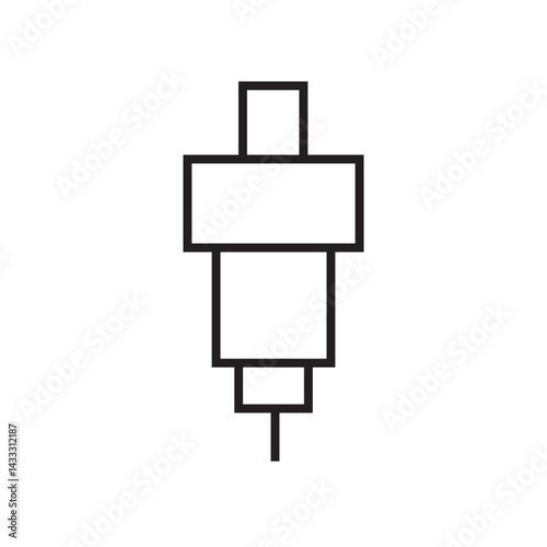 drill machine icon editable outline stroke vector eps