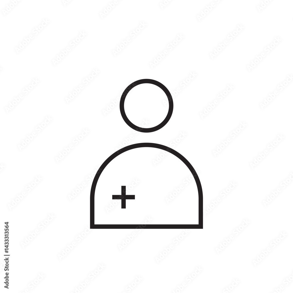 doctor profile icon editable outline stroke vector eps doctor profile icon editable outline stroke vector eps