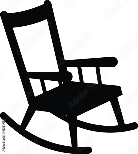 rocking chair isolated on white