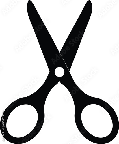 scissors on white background