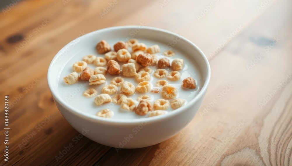 Breakfast cereal in milk Breakfast cereal in milk