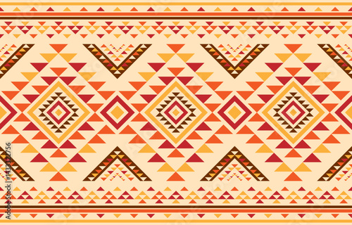 American native ethnic pattern. Embroidery  african pattern  Indigenous background concept.