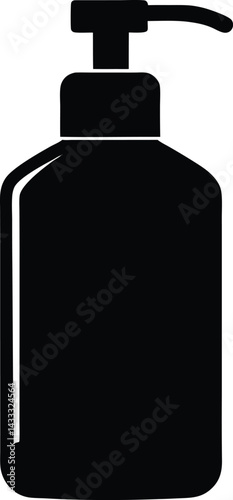 black plastic bottle
