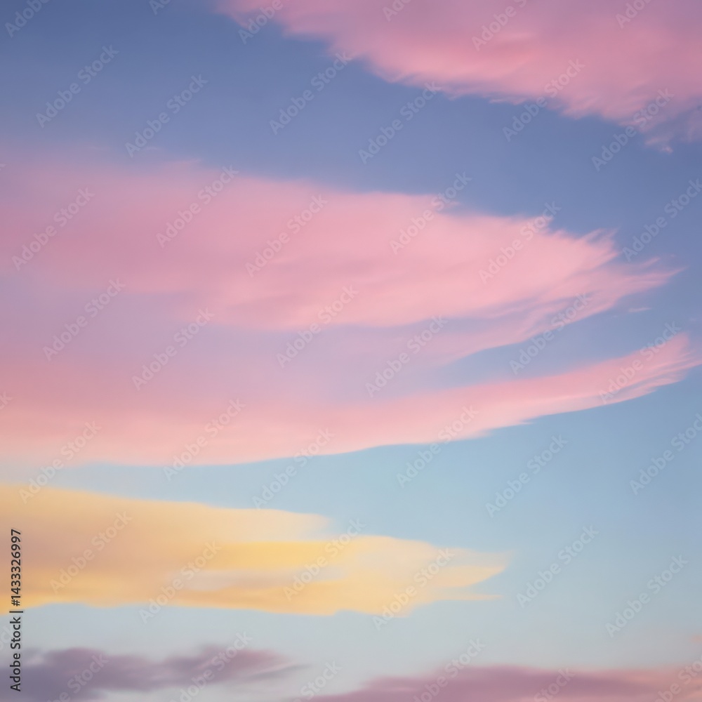 Fototapeta premium sunset in the sky, clouds in the sky, clouds in the sunset