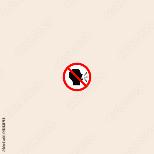 Free Download Keep Silence Symbol icon flat vector design. - GFXLoad