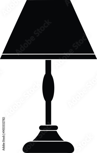 table lamp isolated on white background