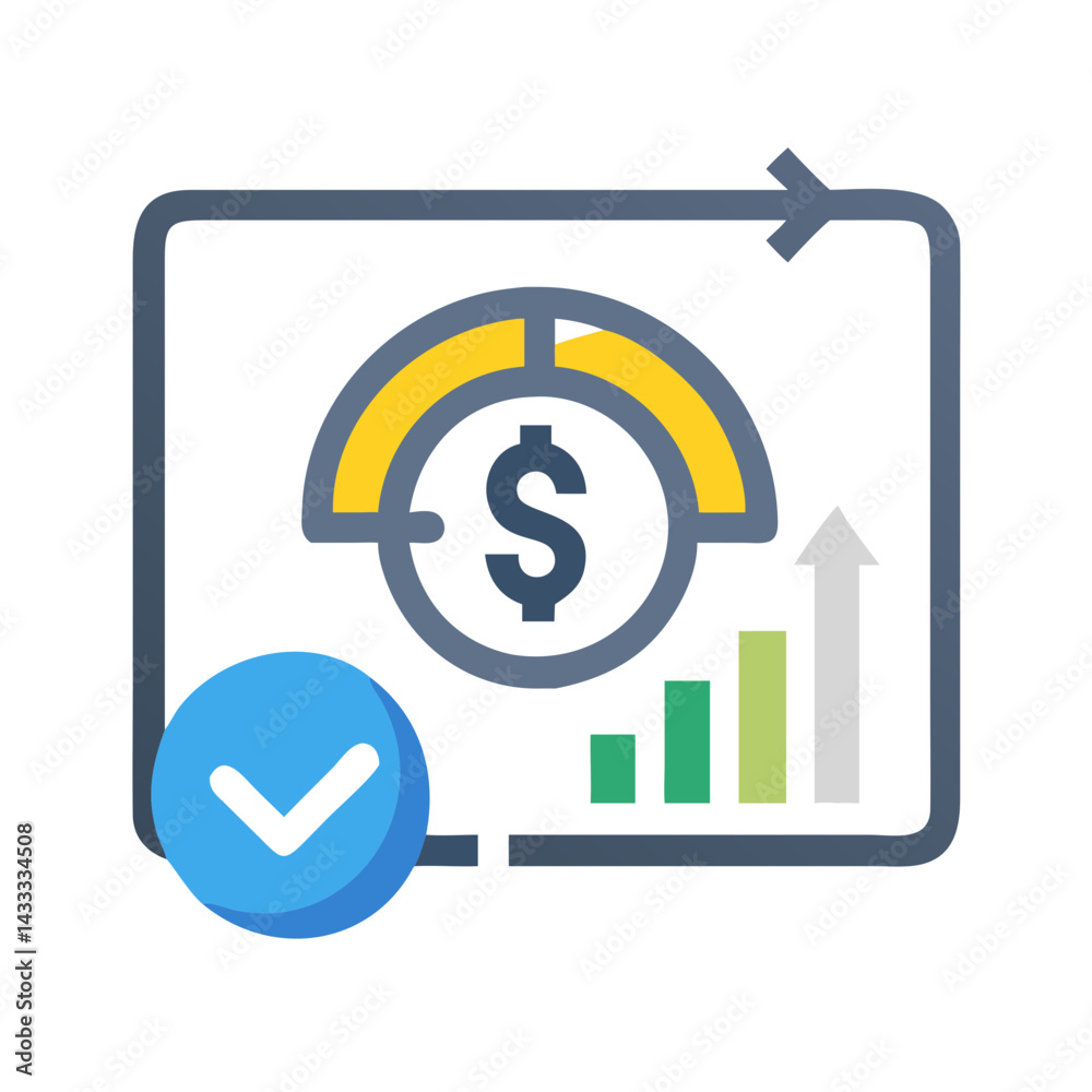 Financial Growth Cycle with Approval and Rising Bar Financial Growth Cycle with Approval and Rising Bar