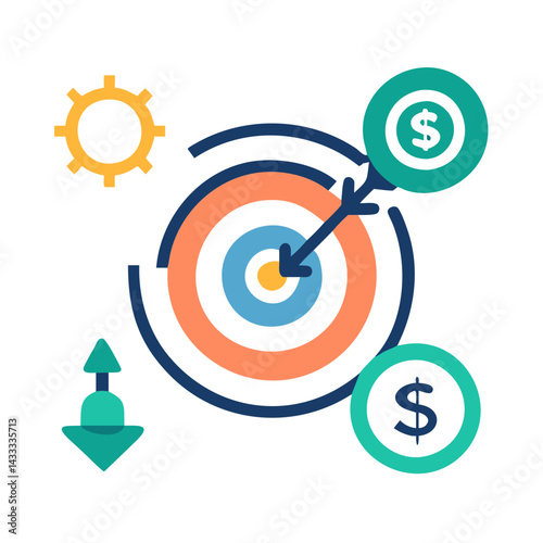 Targeting Financial Growth: Strategy, Money, Investment, Goal, and Income