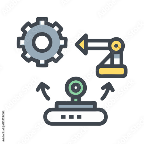 Automation Technology: Gear, Robotic Arm, and Control System