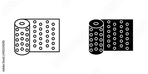 Bubble wrap icon vector illustration for web, ui designs
