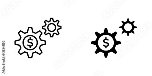 Money processes icon vector illustration for web, ui designs
