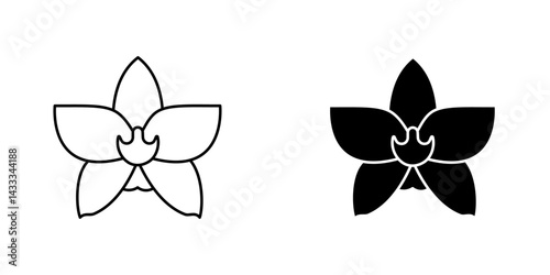 Moth orchid icon vector illustration for web, ui designs