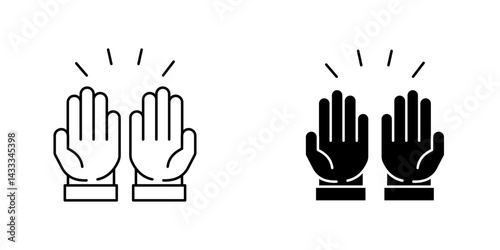 Pray icon vector illustration for web, ui designs