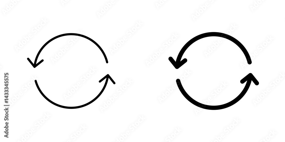 Reload button icon vector illustration for web, ui designs Reload button icon vector illustration for web, ui designs