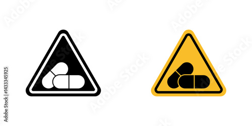 Side effects signs vector illustration for web, ui designs