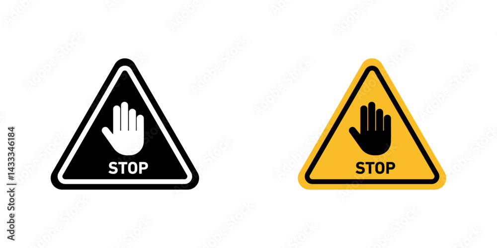 Stop security signs vector illustration for web, ui designs Stop security signs vector illustration for web, ui designs