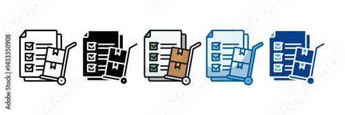 Sourcing Strategy Icon Set Multiple Style Collection