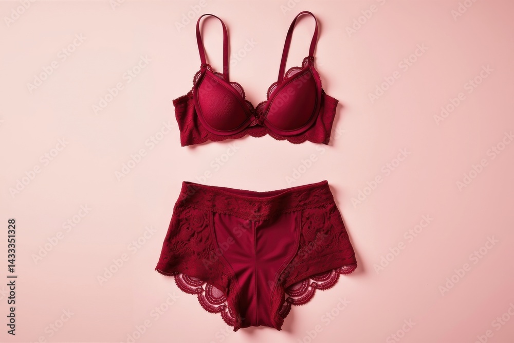 Burgundy Lingerie Set Burgundy Lingerie Set