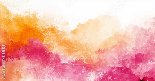 abstract background featuring a soft, blended texture similar to watercolor or clouds. The color palette should include pastel shades of Ash, grey, dark pink, sky blue, yellow and white, with smooth 