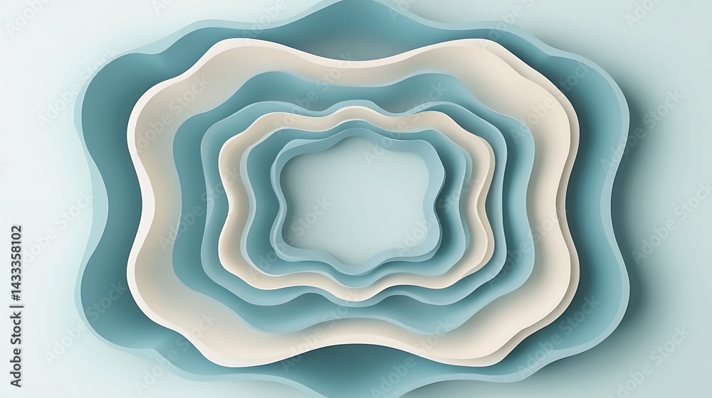 Abstract Pastel Flower Layers. Abstract Pastel Flower Layers.