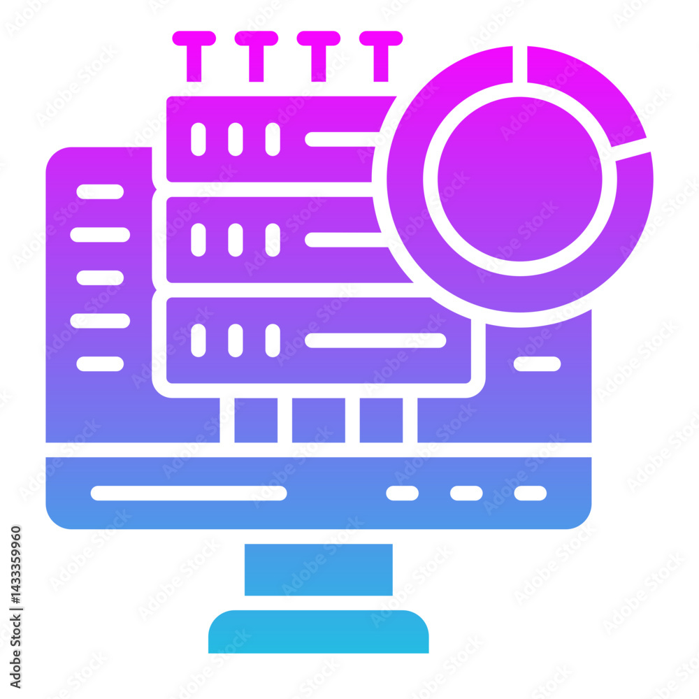 Fototapeta premium Seo Report Icon