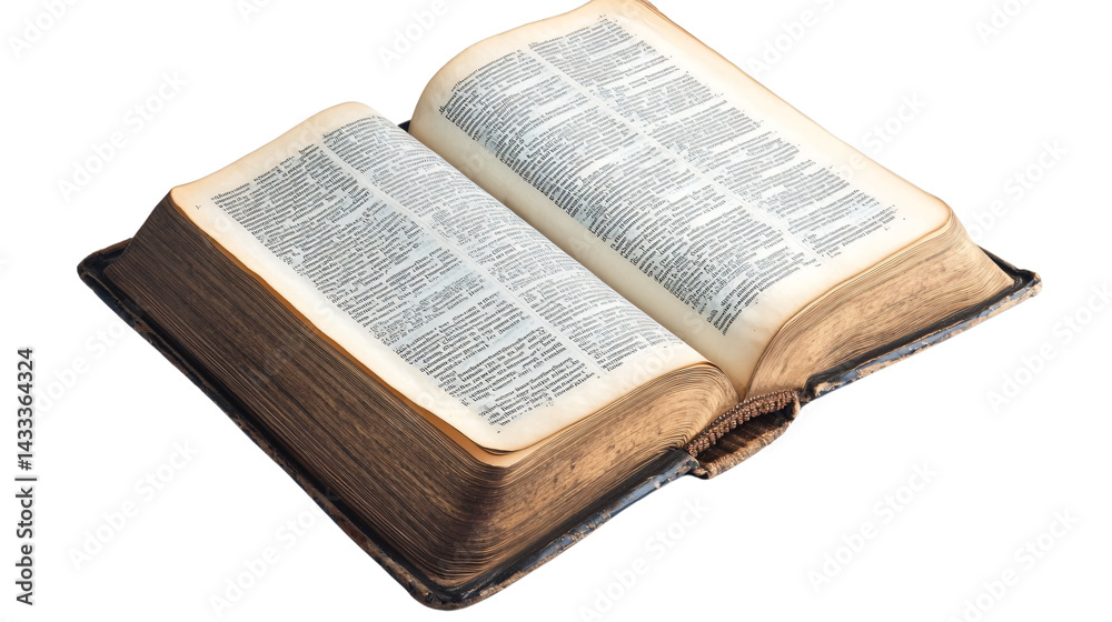 Obraz premium Professional Open Book Isolated on Transparent Background for Design Projects