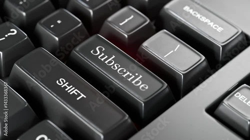 Popular blogger subscription. Video blog subscription concept. Newsletter, email newsletter subscription.