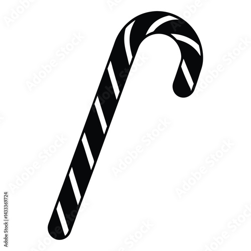 candy cane isolated on white background
