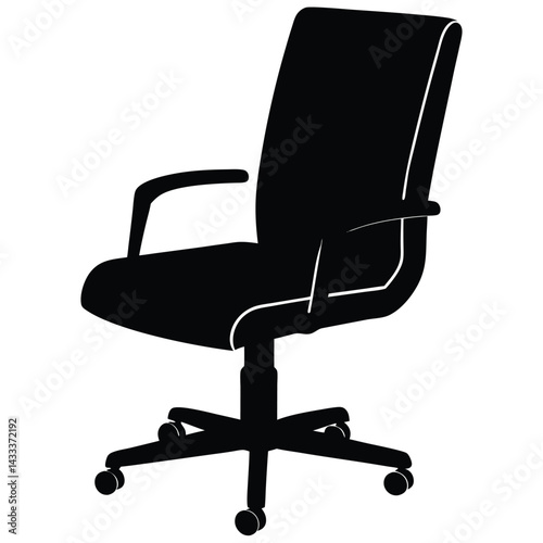office chair isolated on white background