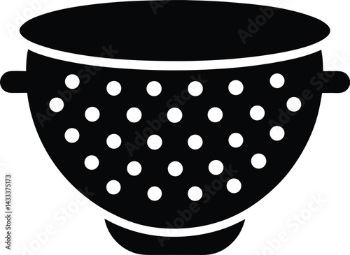 Colander icon vector