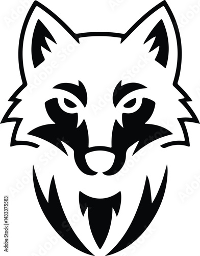 A sleek and modern logo featuring a wolf