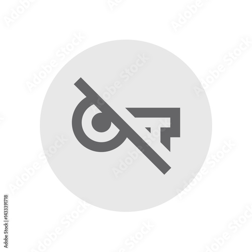 VPN Key Off Outlined Icon