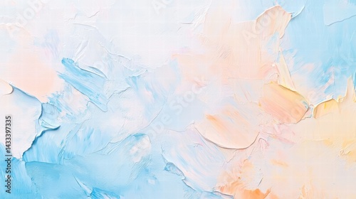 Wallpaper Mural A textured background in peach and soft blue shades Torontodigital.ca