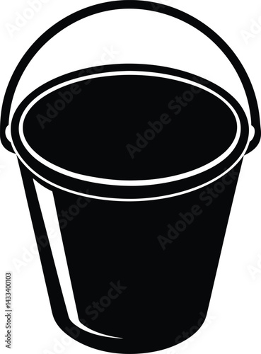 bucket of water icon vector
