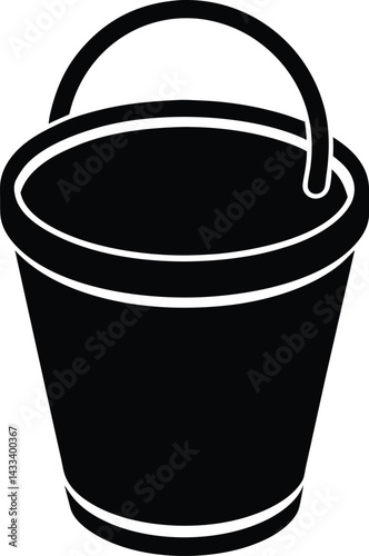 bucket of water icon vector