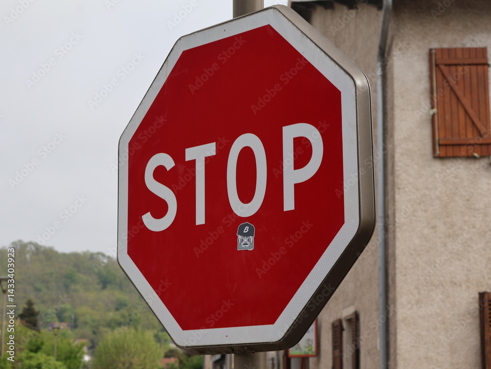 Obraz premium Panneau de signalisation - stop