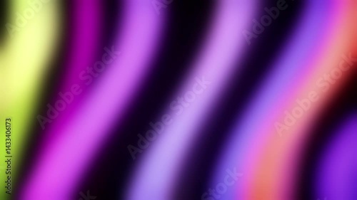 Colorful Diagonal Light Streaks Animation Background. Smooth flowing blurred lines in pink, blue, yellow, red create vibrant motion effect. Abstract backdrop