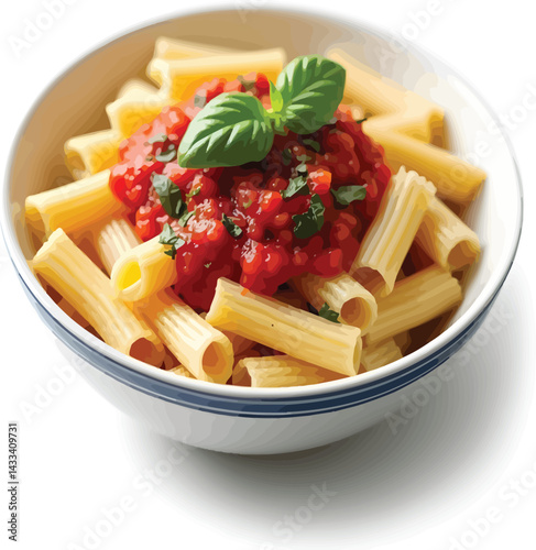 Authentic italian pasta recipe with tomato sauce and basil for a delicious homemade meal experience today