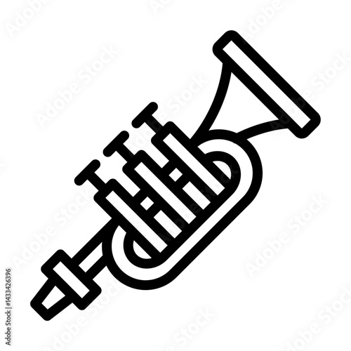 Trumpet line icon